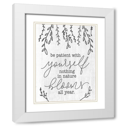 Blooms All Year   White Modern Wood Framed Art Print with Double Matting by Fearfully Made Creations