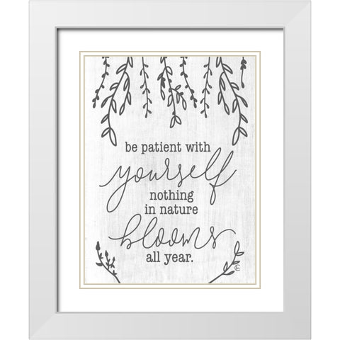 Blooms All Year   White Modern Wood Framed Art Print with Double Matting by Fearfully Made Creations