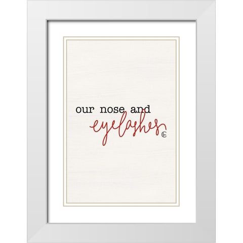 Snowflakes Part II  White Modern Wood Framed Art Print with Double Matting by Fearfully Made Creations