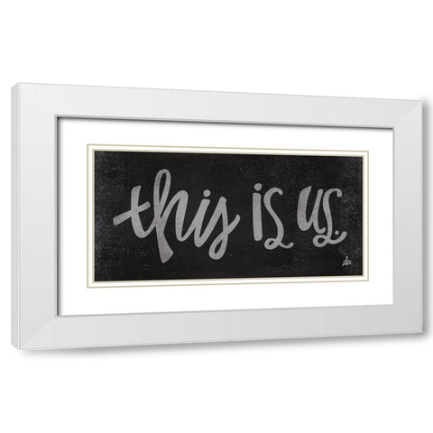 This is Us White Modern Wood Framed Art Print with Double Matting by Barrett, Erin