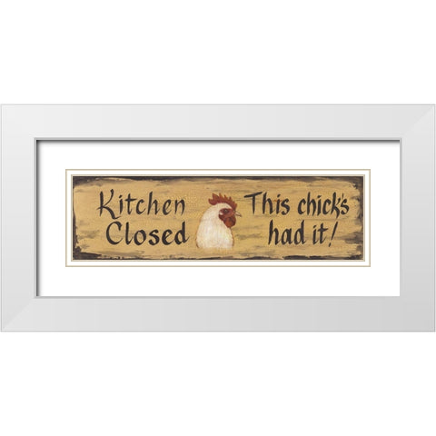 Kitchen Closed White Modern Wood Framed Art Print with Double Matting by Eads, Gail