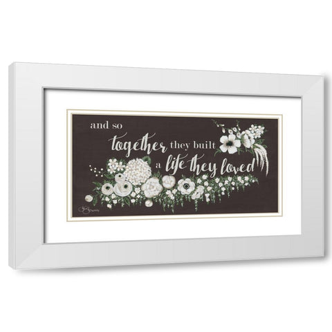 Together They Built White Modern Wood Framed Art Print with Double Matting by Hollihocks Art