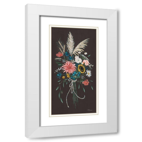 Wildflowers II White Modern Wood Framed Art Print with Double Matting by Hollihocks Art