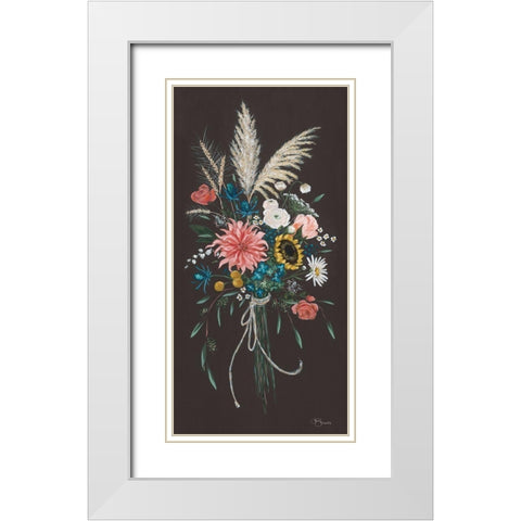 Wildflowers II White Modern Wood Framed Art Print with Double Matting by Hollihocks Art