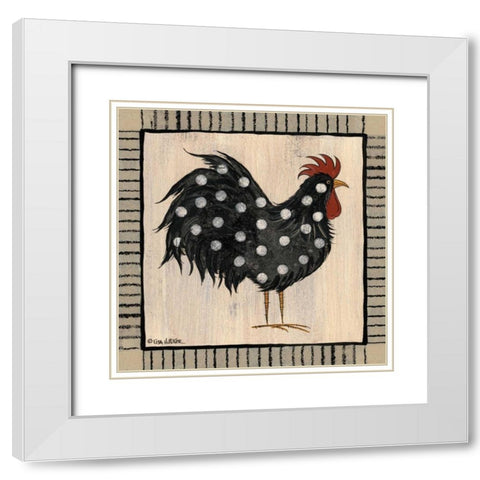 Chicken Pox I White Modern Wood Framed Art Print with Double Matting by Hilliker, Lisa