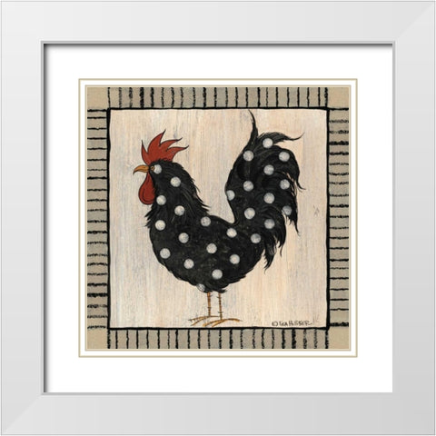 Chicken Pox II White Modern Wood Framed Art Print with Double Matting by Hilliker, Lisa