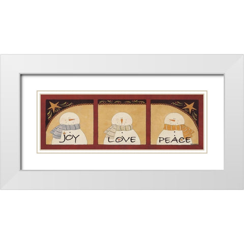 Three Wishes White Modern Wood Framed Art Print with Double Matting by Hilliker, Lisa