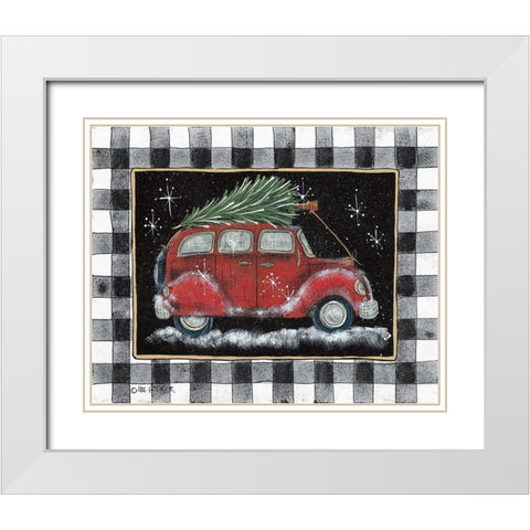Ready For Christmas   White Modern Wood Framed Art Print with Double Matting by Hilliker, Lisa