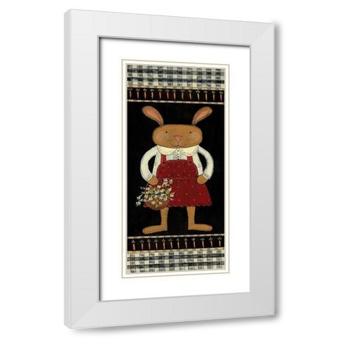 Hippie White Modern Wood Framed Art Print with Double Matting by Hilliker, Lisa