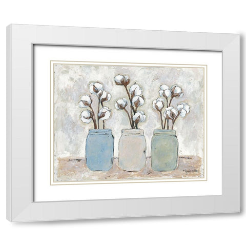 Cotton Cottage White Modern Wood Framed Art Print with Double Matting by Holden, Jennifer