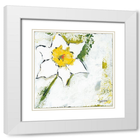 Spring Has Sprung I White Modern Wood Framed Art Print with Double Matting by Holden, Jennifer