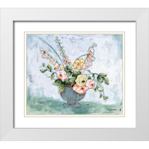 Let Your Faith Blossom White Modern Wood Framed Art Print with Double Matting by Holden, Jennifer