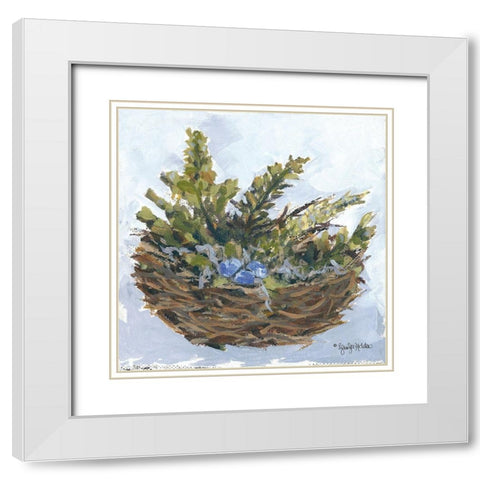 Resting Place White Modern Wood Framed Art Print with Double Matting by Holden, Jennifer