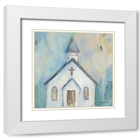 Sunday Morning White Modern Wood Framed Art Print with Double Matting by Holden, Jennifer