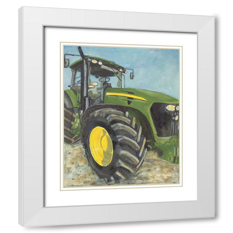 Farm Days White Modern Wood Framed Art Print with Double Matting by Holden, Jennifer