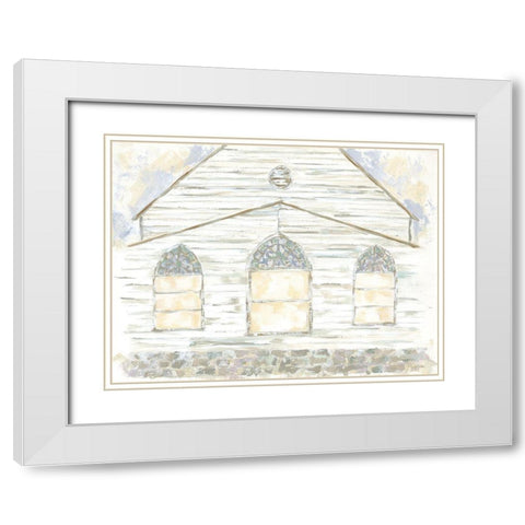 Sweet Memories White Modern Wood Framed Art Print with Double Matting by Holden, Jennifer