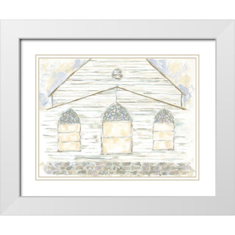 Sweet Memories White Modern Wood Framed Art Print with Double Matting by Holden, Jennifer