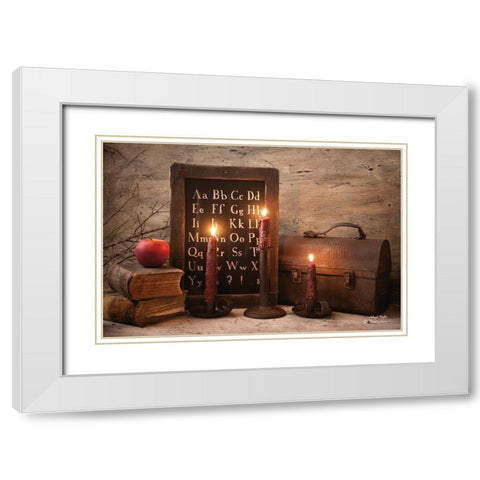 School Nights White Modern Wood Framed Art Print with Double Matting by Hoover, Irvin