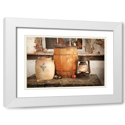 The Nail Keg White Modern Wood Framed Art Print with Double Matting by Hoover, Irvin