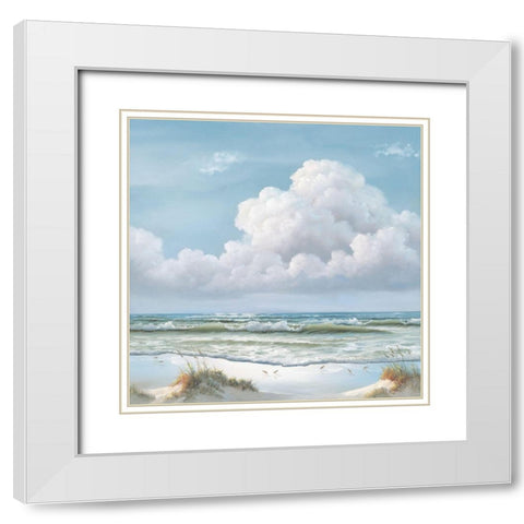 Beautiful Day 2 White Modern Wood Framed Art Print with Double Matting by Janisse, Georgia