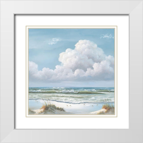 Beautiful Day 2 White Modern Wood Framed Art Print with Double Matting by Janisse, Georgia