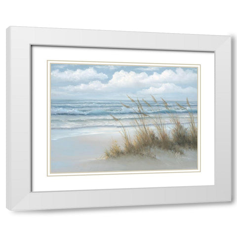 Sea Oats White Modern Wood Framed Art Print with Double Matting by Janisse, Georgia