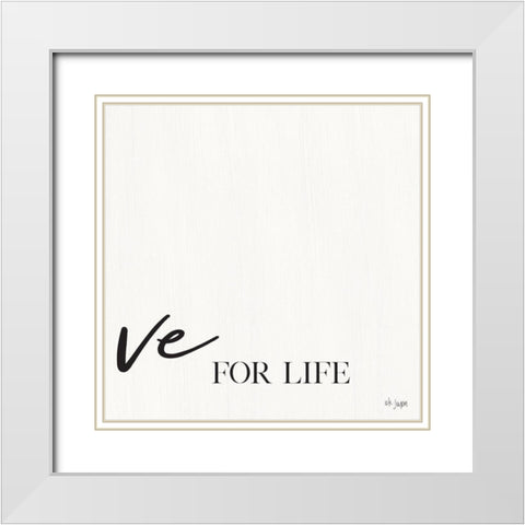 You Are My Love II White Modern Wood Framed Art Print with Double Matting by Jaxn Blvd.