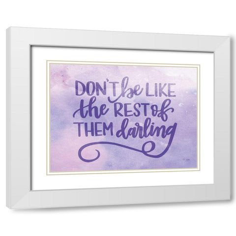 The Rest of Them White Modern Wood Framed Art Print with Double Matting by Jaxn Blvd.