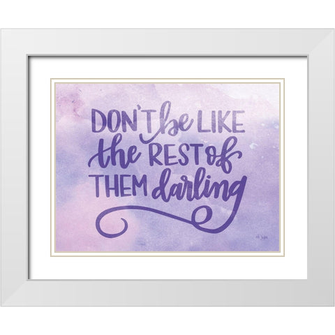 The Rest of Them White Modern Wood Framed Art Print with Double Matting by Jaxn Blvd.