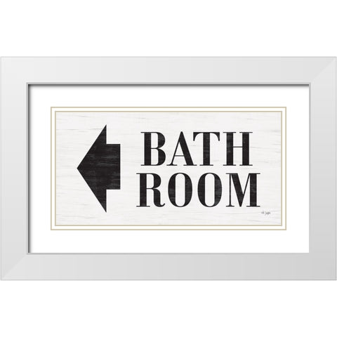 Bath Room White Modern Wood Framed Art Print with Double Matting by Jaxn Blvd.
