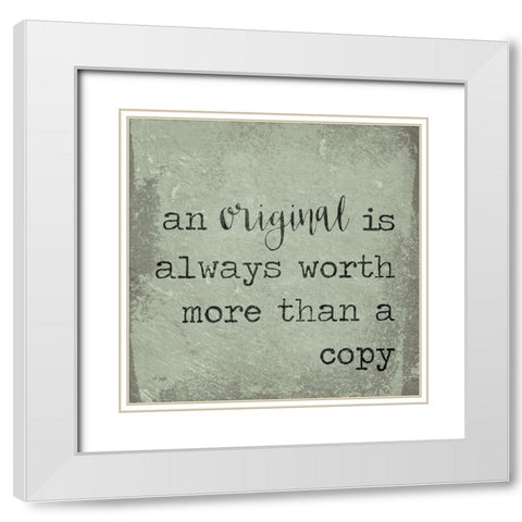 An Original White Modern Wood Framed Art Print with Double Matting by Jaxn Blvd.