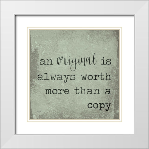 An Original White Modern Wood Framed Art Print with Double Matting by Jaxn Blvd.