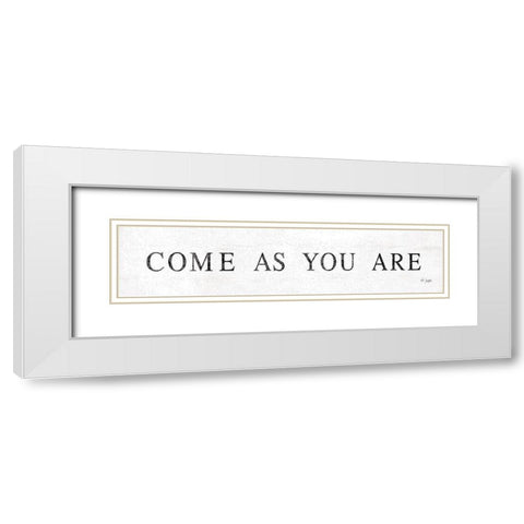 Come As You Are    White Modern Wood Framed Art Print with Double Matting by Jaxn Blvd.