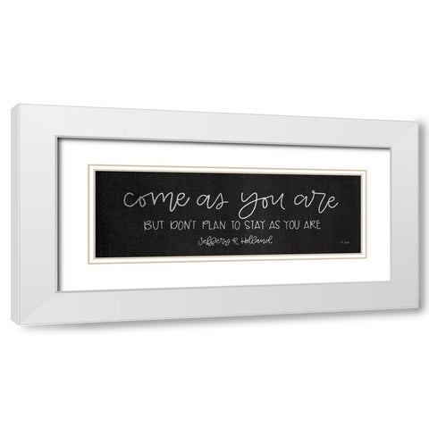 Come As You Are White Modern Wood Framed Art Print with Double Matting by Jaxn Blvd.