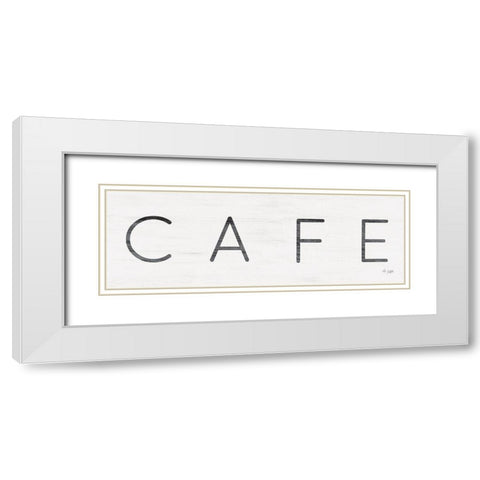 CafÃ© White Modern Wood Framed Art Print with Double Matting by Jaxn Blvd.