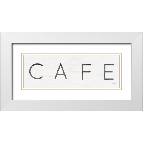 CafÃ© White Modern Wood Framed Art Print with Double Matting by Jaxn Blvd.