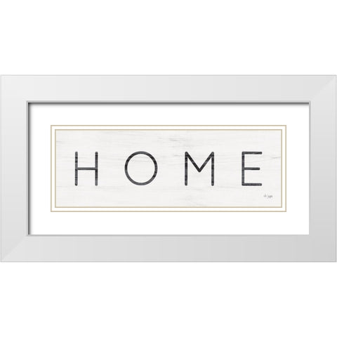 Home White Modern Wood Framed Art Print with Double Matting by Jaxn Blvd.