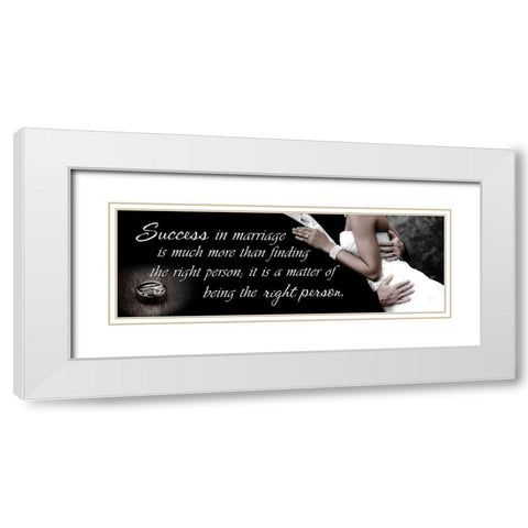 Success in Marriage White Modern Wood Framed Art Print with Double Matting by Spivey, Justin