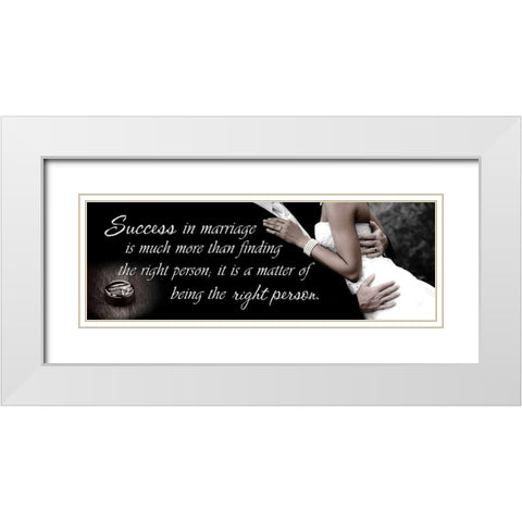 Success in Marriage White Modern Wood Framed Art Print with Double Matting by Spivey, Justin