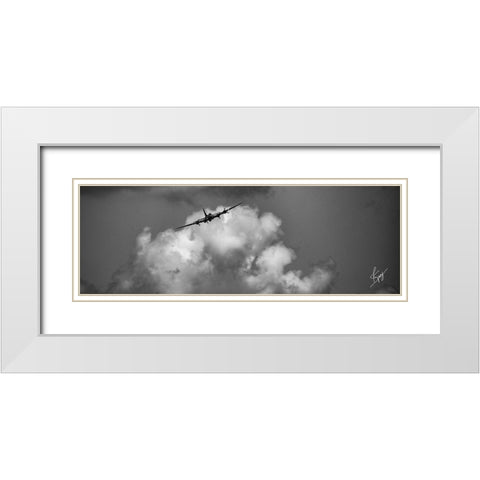 Soaring White Modern Wood Framed Art Print with Double Matting by Spivey, Justin