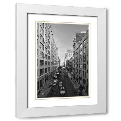 Dueling Cabs White Modern Wood Framed Art Print with Double Matting by Spivey, Justin