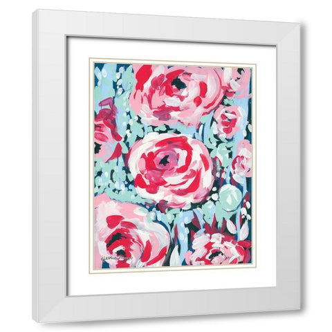 Chorus of the Rose White Modern Wood Framed Art Print with Double Matting by Mingo, Jessica