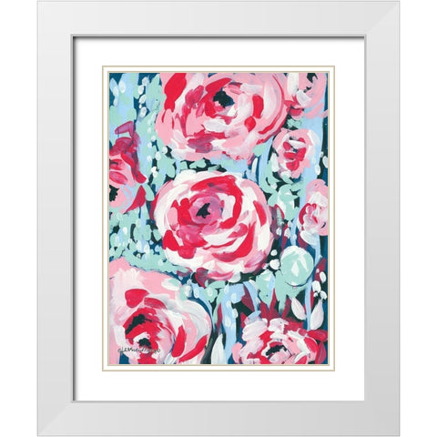 Chorus of the Rose White Modern Wood Framed Art Print with Double Matting by Mingo, Jessica