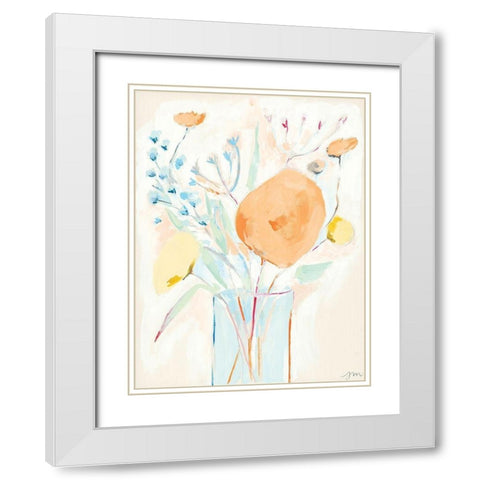 Restful Harmony I White Modern Wood Framed Art Print with Double Matting by Mingo, Jessica