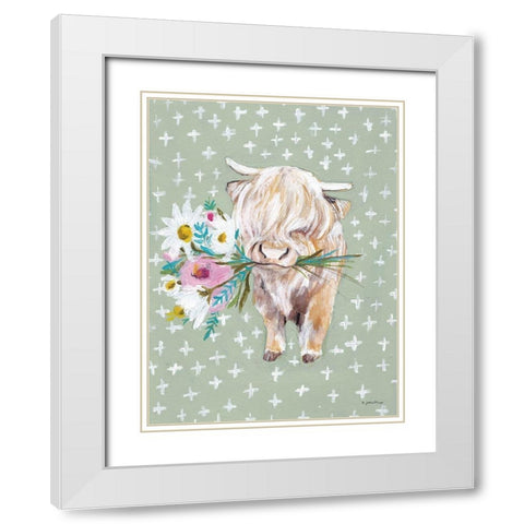 Nancy White Modern Wood Framed Art Print with Double Matting by Mingo, Jessica