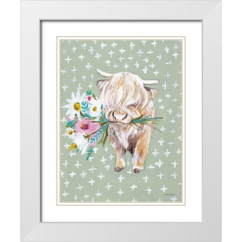 Nancy White Modern Wood Framed Art Print with Double Matting by Mingo, Jessica