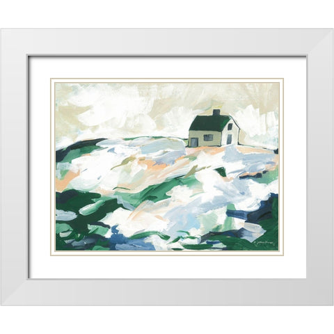Along the Irish Coast White Modern Wood Framed Art Print with Double Matting by Mingo, Jessica