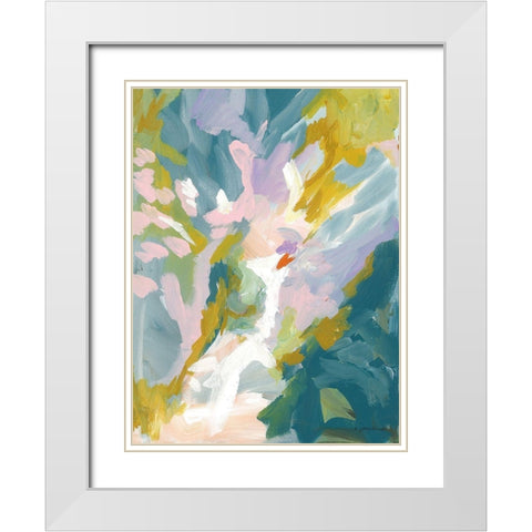 Dark Tropics I White Modern Wood Framed Art Print with Double Matting by Mingo, Jessica