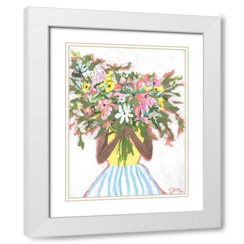 Aromatherapy   White Modern Wood Framed Art Print with Double Matting by Mingo, Jessica