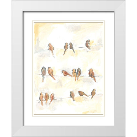 Cozy Dwellings White Modern Wood Framed Art Print with Double Matting by Mingo, Jessica